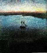 Eugene Jansson midsommarnatt vid riddarfjarden Spain oil painting artist